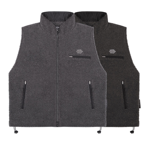 DSW Fleece Zip-Up Vest Jacket