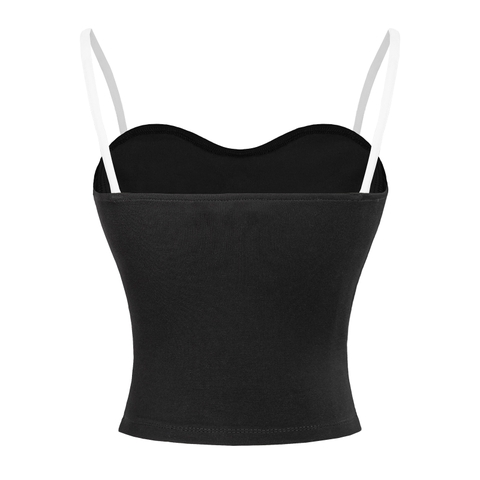 SISTERS Áo hai dây phối viền trắng Majori