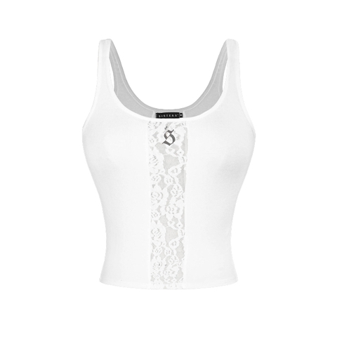 SISTERS Áo hai dây phối ren Mola