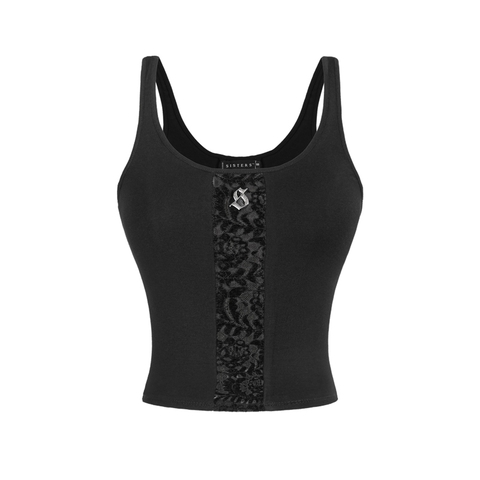 SISTERS Áo hai dây phối ren Mola