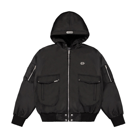 DSW Double Box Hooded Bomber Jacket