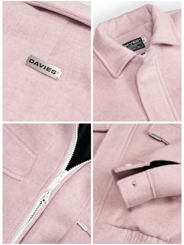 DSW Crop Bomber Jacket Classy - Dạ Hồng