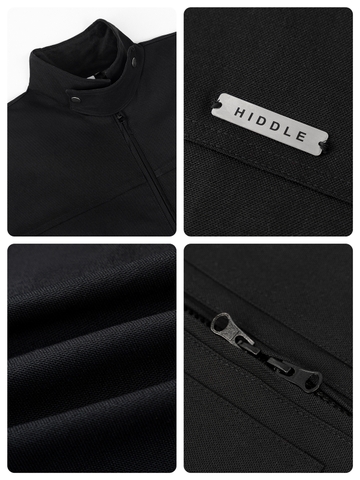 Áo khoác nam canvas phối cổ ticke local brand HIDDLE H-AK1