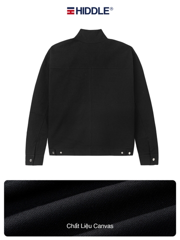 Áo khoác nam canvas phối cổ ticke local brand HIDDLE H-AK1