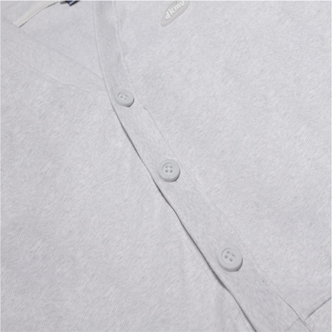 K09-AK2 DKMV Rib Cardigan-Xám