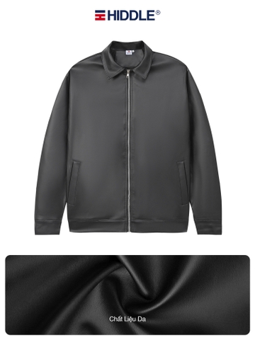 Áo khoác da nam hàng hiệu form Casual chính hãng HIDDLE H11-AK2