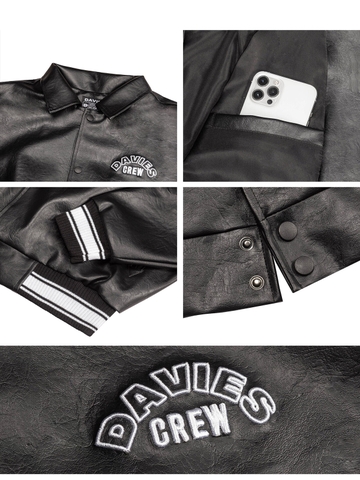 DSW Crew Varsity Leather Jacket
