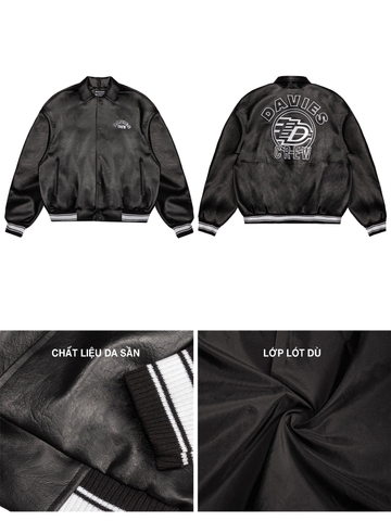 DSW Crew Varsity Leather Jacket
