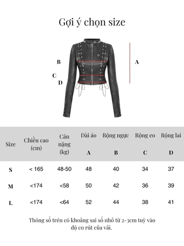 SISTERS Áo khoác da Georgina
