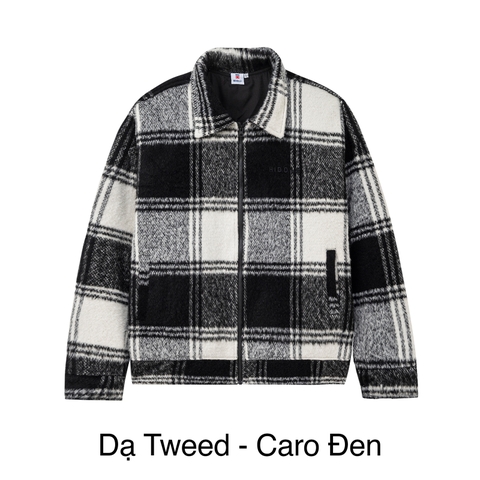 H11-AK7 Áo khoác dạ nam cao cấp Hiddle - Caro