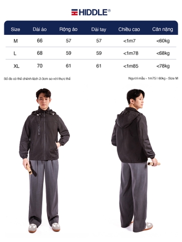 H7-AK11 Áo khoác dù chống nắng Hiddle