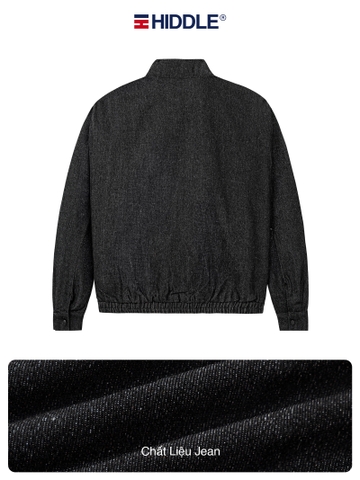 Áo khoác jean nam cổ trụ hai lớp Hiddle H-AK2