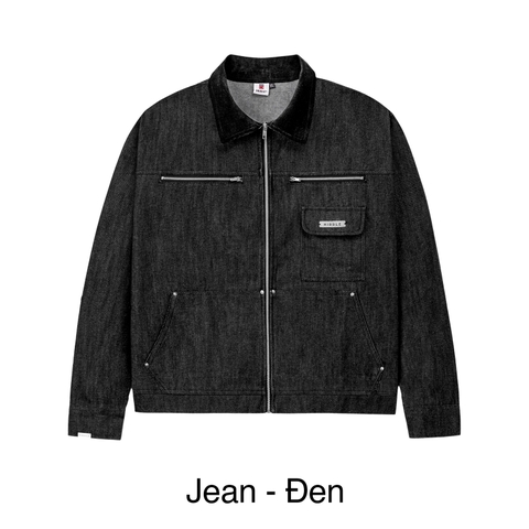 Áo khoác jean nam tính phối cổ ticke Hiddle H-AK7