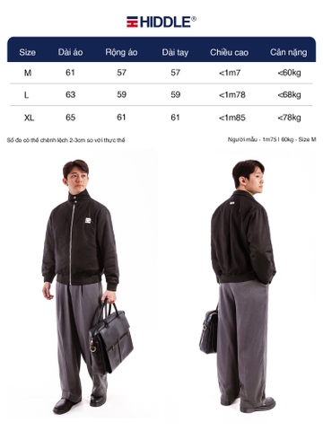 Áo khoác kaki nam cao cấp cổ trụ nút bấm H9-AK9