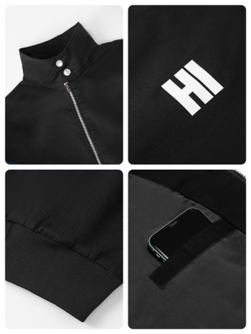 Áo khoác kaki nam cao cấp cổ trụ nút bấm H9-AK9