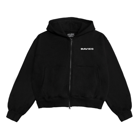 DSW Hoodie Zip Boxy Daviesism -Jacket