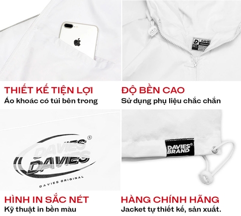 DSW Jacket Medal Reflective-Trắng