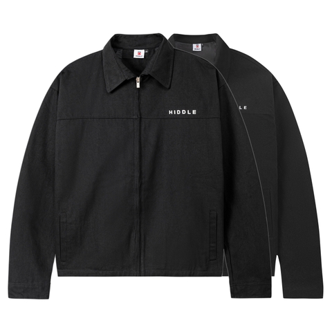 Áo khoác nam đen dáng ngắn Hiddle H8-AK8