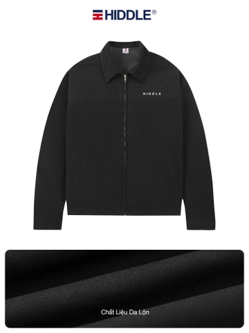 Áo khoác nam đen dáng ngắn Hiddle H8-AK8