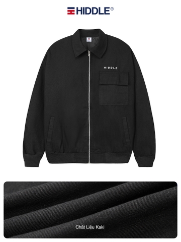 H9-AK5 Áo khoác Kaki cổ bẻ 1 túi