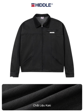 Áo khoác nam kaki phối cổ ticke Hiddle H-AK6