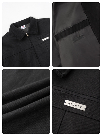 Áo khoác nam kaki phối cổ ticke Hiddle H-AK6