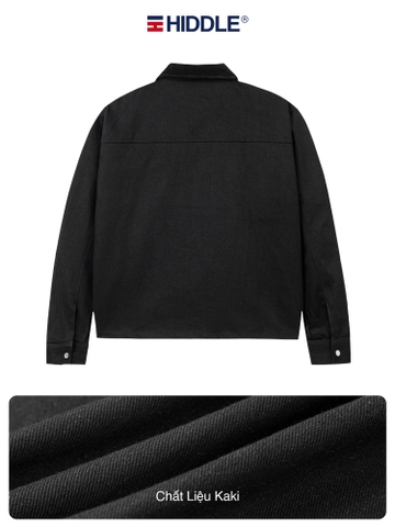 Áo khoác nam kaki phối cổ ticke Hiddle H-AK6