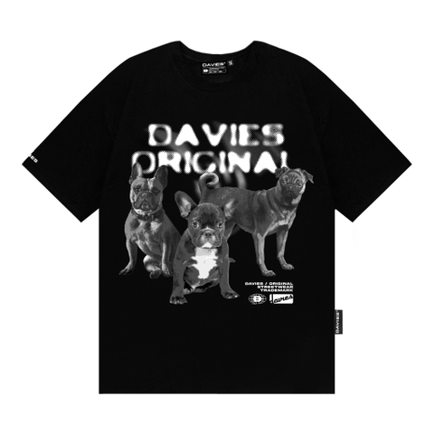 D26-T6 Tee Puppy Crew Đen