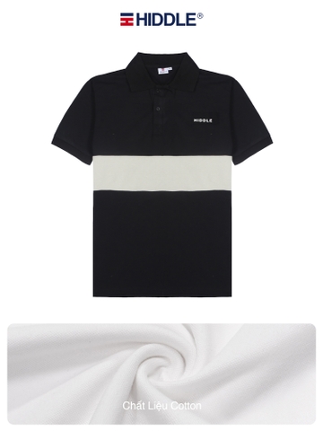 H7-T11 Áo polo Hiddle phối màu sọc ngang thân trẻ trung