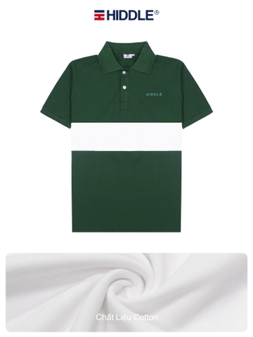 H7-T11 Áo polo Hiddle phối màu sọc ngang thân trẻ trung