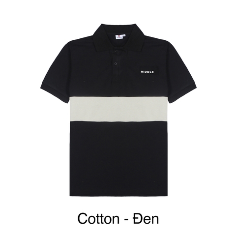 H7-T11 Áo polo Hiddle phối màu sọc ngang thân trẻ trung