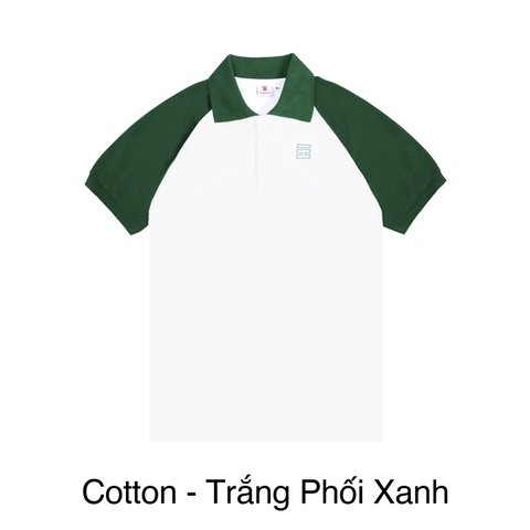 H7-T10 Áo polo Hiddle tay raglan phối màu HI