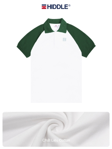 H7-T10 Áo polo Hiddle tay raglan phối màu HI