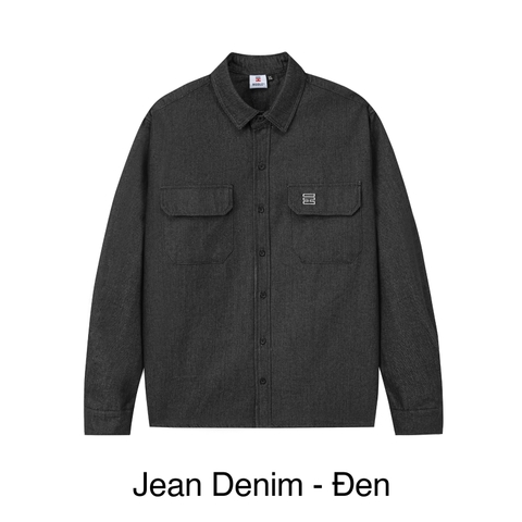 Áo sơ mi denim nam túi hộp Hiddle H-S1