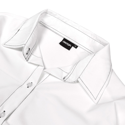 O15-S2 Over Shirt Mono - Trắng