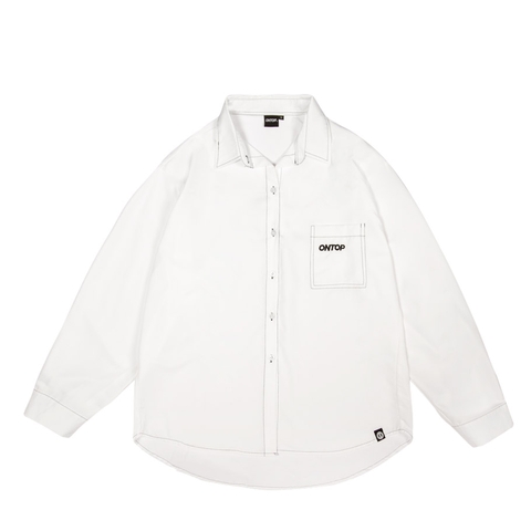 O15-S2 Over Shirt Mono - Trắng