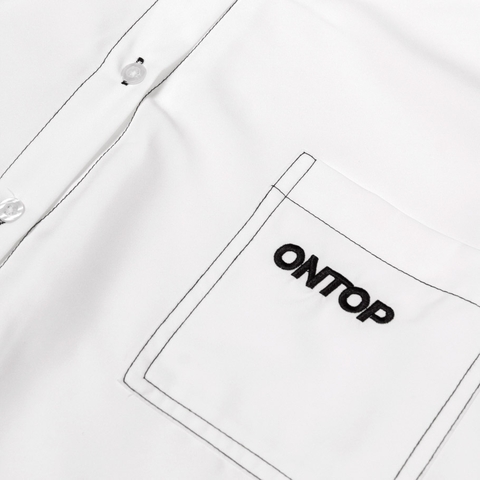 O15-S2 Over Shirt Mono - Trắng