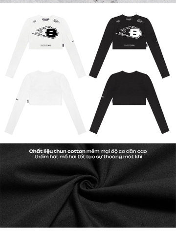 DSS Long Sleeve Croptop Drift Tee