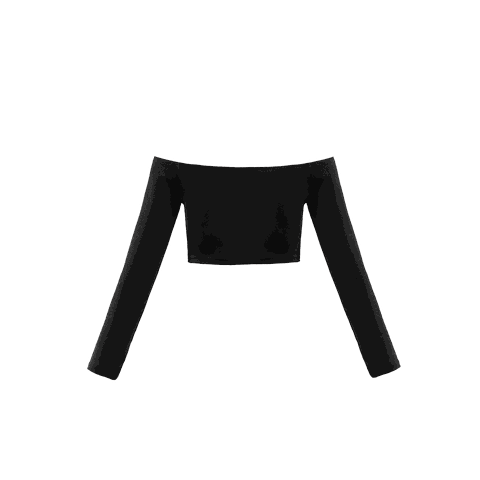 Sisters Áo croptop trễ vai Loli