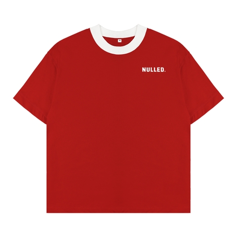 Áo thun đỏ phối cổ NULLED Tee N-T25-DOVT