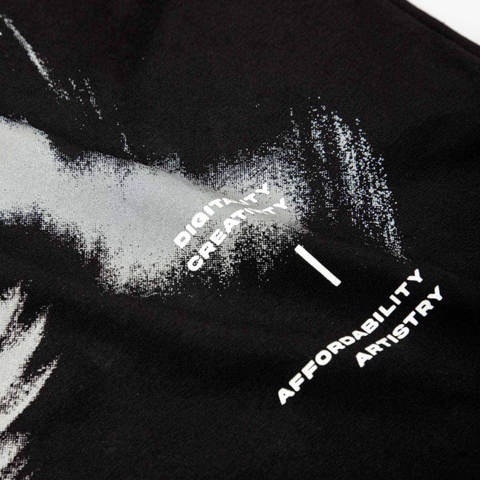 Áo phông tay ngắn form rộng local brand NULLED Glitch Tee N-T7