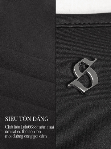 SISTERS Áo thun dáng dài ôm body Aboli