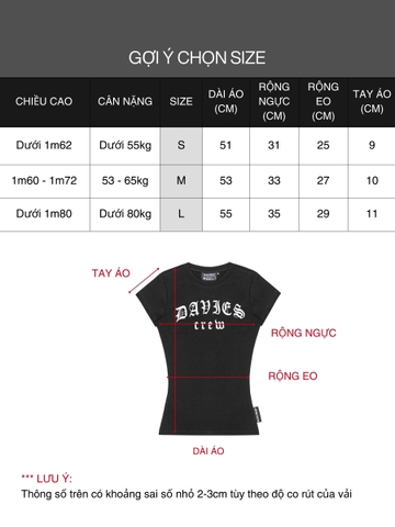 DSS Gothic Crew Top - Trắng