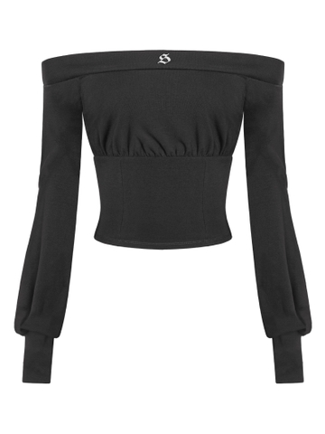 SISTERS Áo trễ vai dài tay Elise