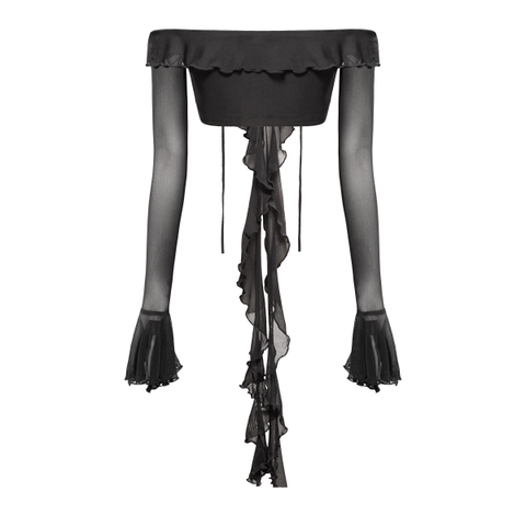 SISTERS Áo thun lưới trễ vai Felicia