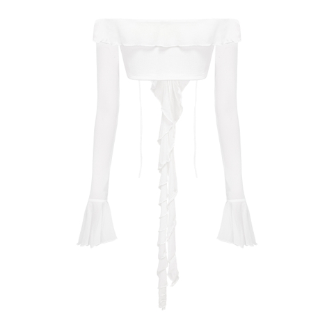 SISTERS Áo thun lưới trễ vai Felicia