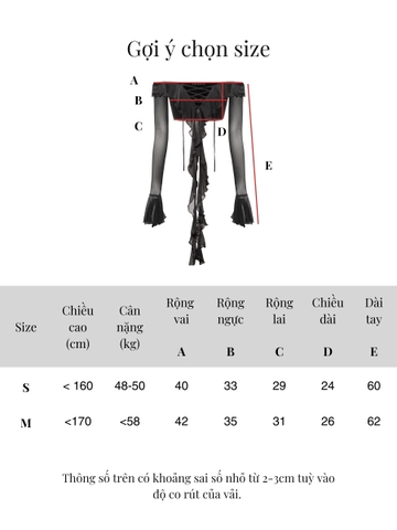 SISTERS Áo thun lưới trễ vai Felicia