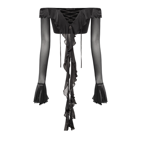 SISTERS Áo thun lưới trễ vai Felicia