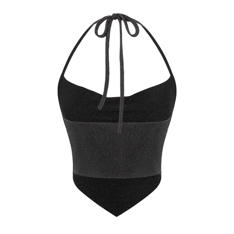 SISTERS Áo yếm cổ đổ ánh kim Sephine