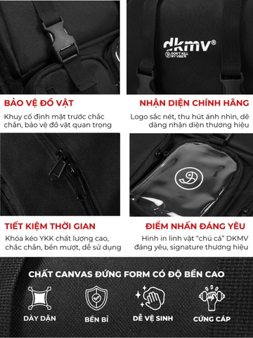 K-P1 Logo Backpack - BLACK